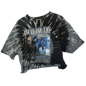 Boyz N The Hood Womens Cropped Tie Dye Graphic Shirt Size XL Ice Cube Hip‎ Hop